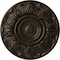Ekena Millwork Whitman Ceiling Medallion (For Canopies up to 3 3/4"), 13"OD x 1 3/8"P, Stone Hearth Crackle CM13WHSHC - alternate 1